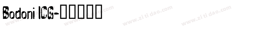 Bodoni ICG字体转换